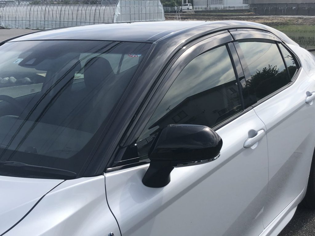 カムリハイブリッドガラスコーティング施工