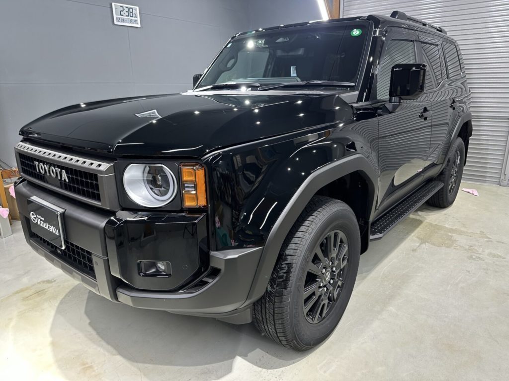 ランドクルーザー２５０鏡面磨き作業+セラミックコーティング施工事例　富山市Ｎ様