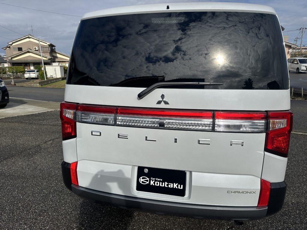 三菱デリカＤ５遮熱カーフィルム施工事例　中新川郡Ｋ様