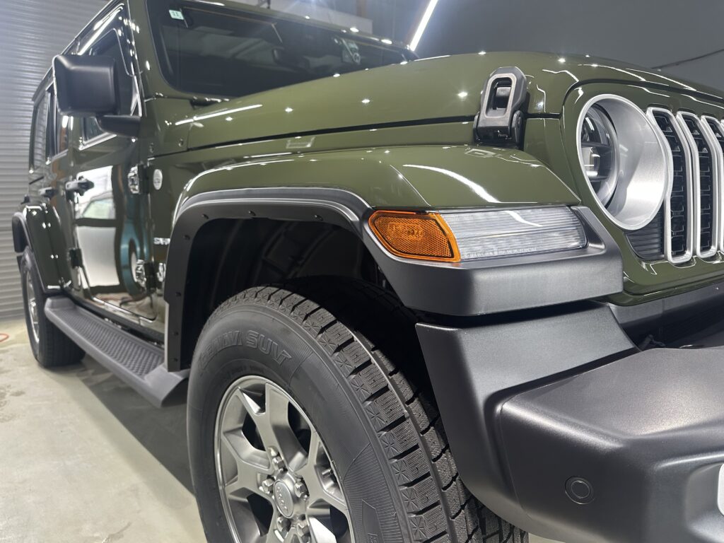 ラングラー鏡面磨き作業+セラミックコーティング施工事例　富山県富山市Ｋ様