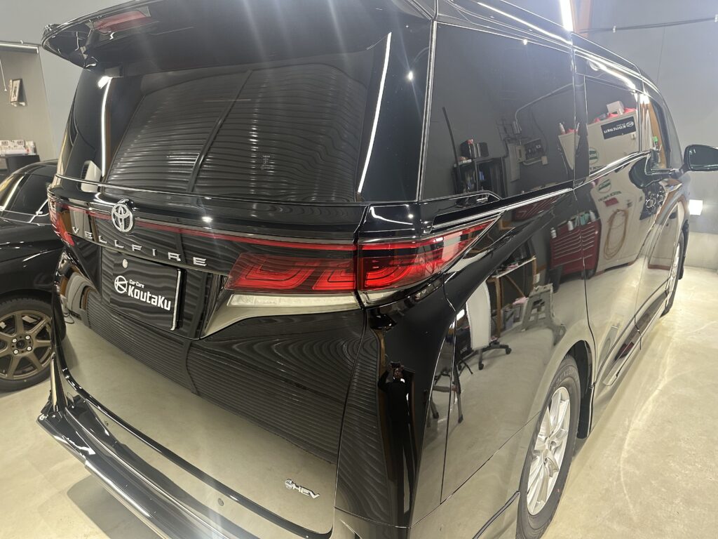 ヴェルファイア鏡面磨き作業+セラミックコーティング施工事例　富山県中新川郡M様