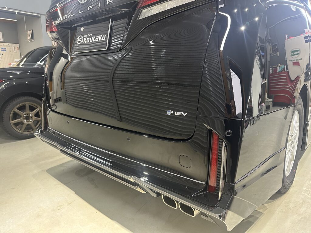 ヴェルファイア鏡面磨き作業+セラミックコーティング施工事例　富山県中新川郡M様