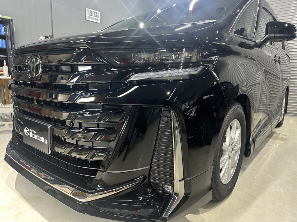 ヴェルファイア鏡面磨き作業+セラミックコーティング施工事例　富山県中新川郡M様