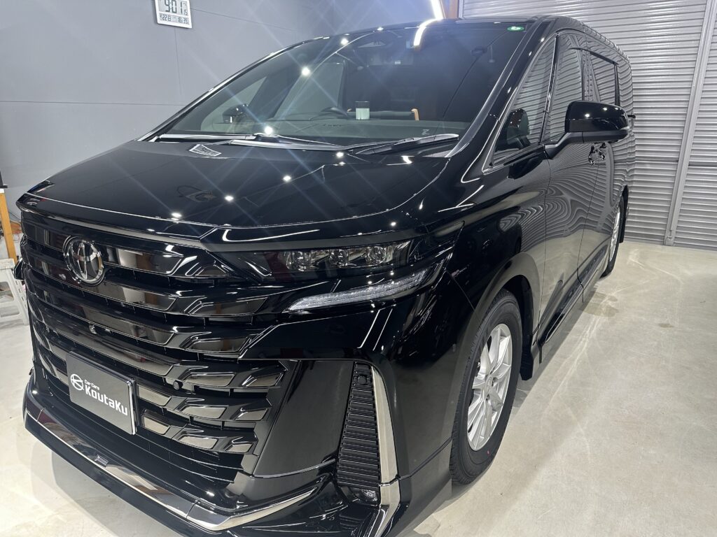 ヴェルファイア鏡面磨き作業+セラミックコーティング施工事例　富山県中新川郡M様