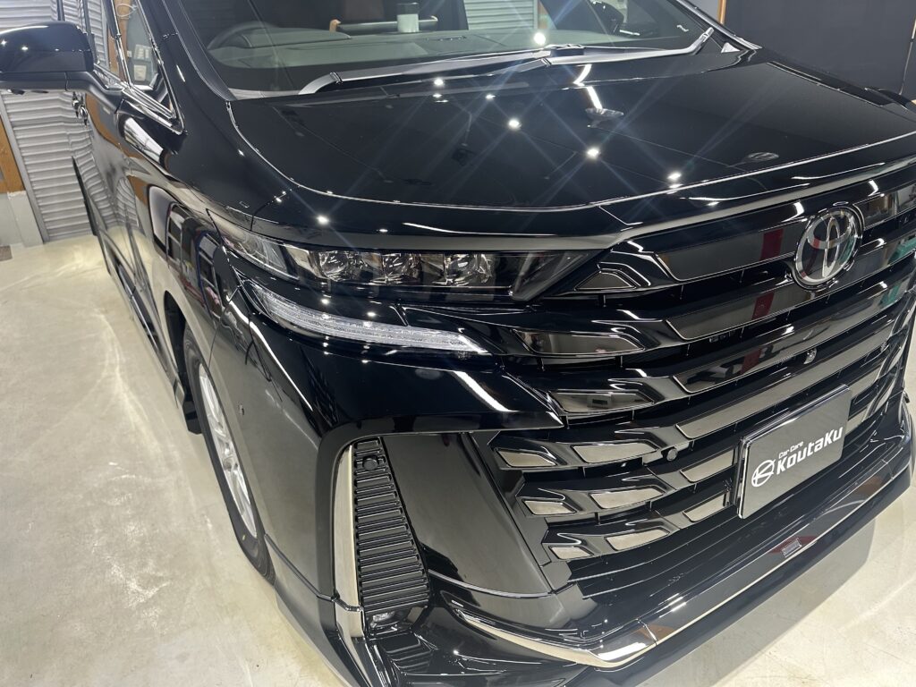 ヴェルファイア鏡面磨き作業+セラミックコーティング施工事例　富山県中新川郡M様