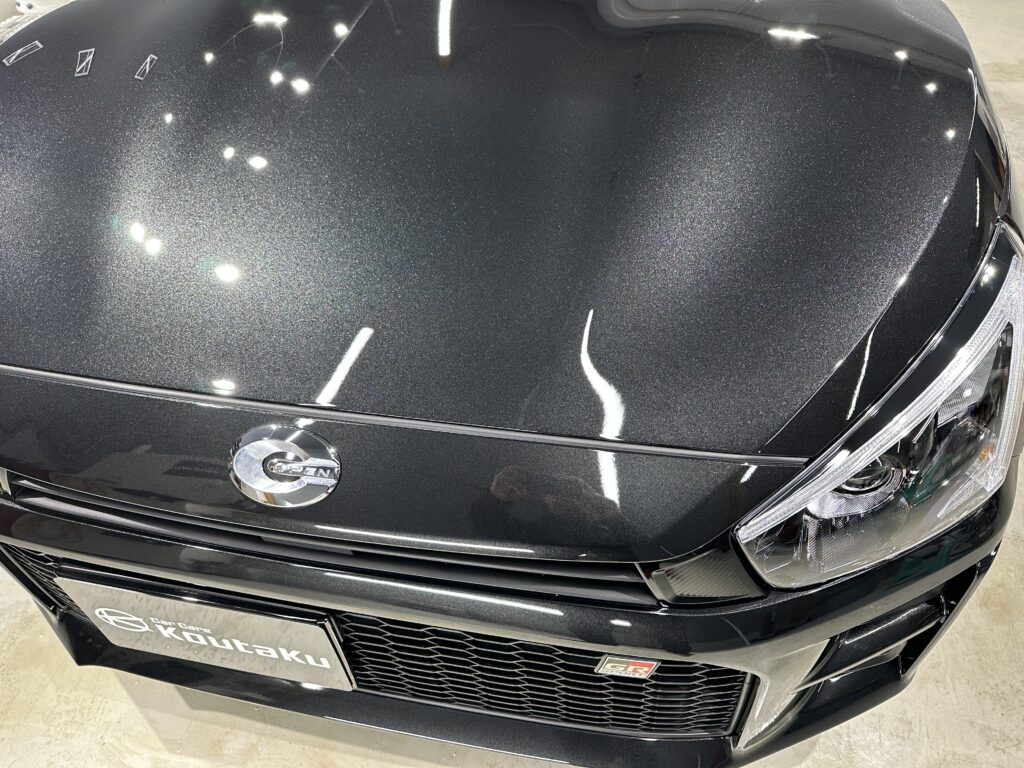 ダイハツコペン ・鏡面磨き作業+セラミックコーティング施工事例・富山県魚津市T様