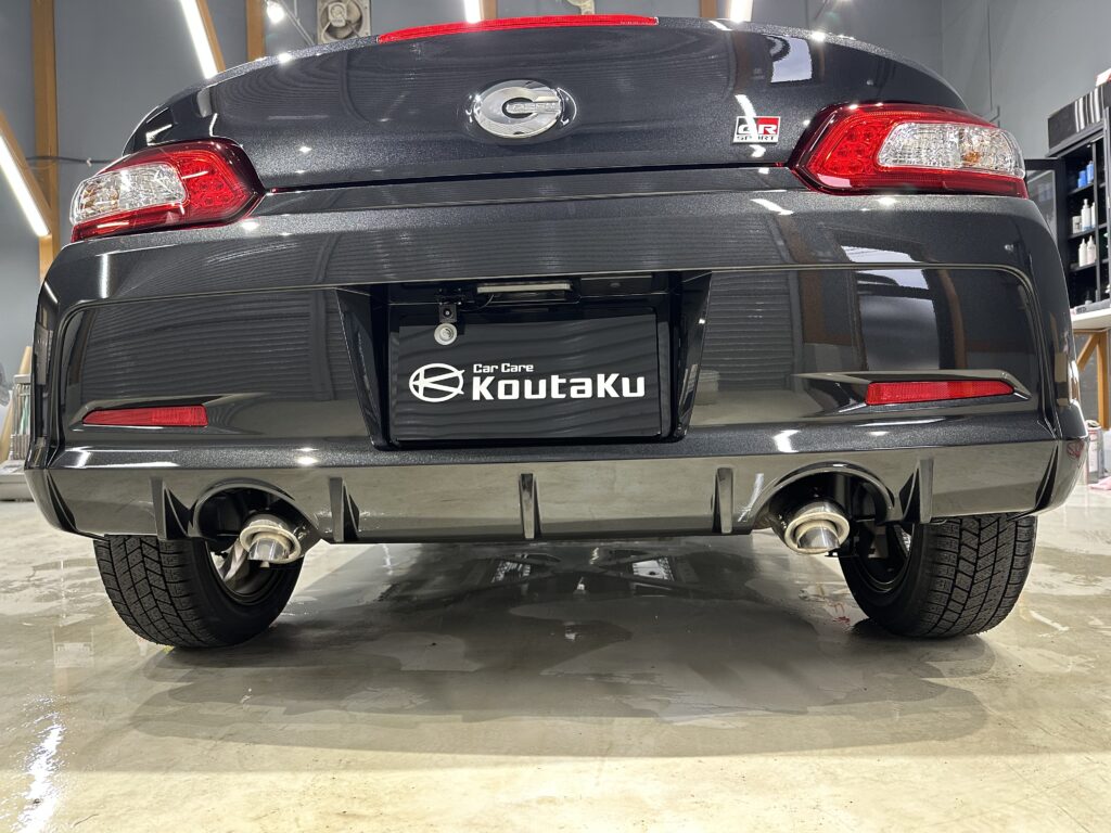 ダイハツコペン ・鏡面磨き作業+セラミックコーティング施工事例・富山県魚津市T様