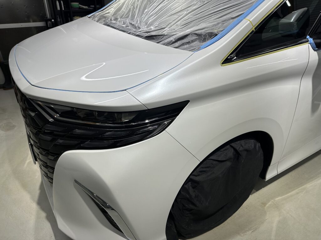 トヨタアルファード・鏡面磨き作業+セラミックコーティング施工事例　富山県砺波市S様