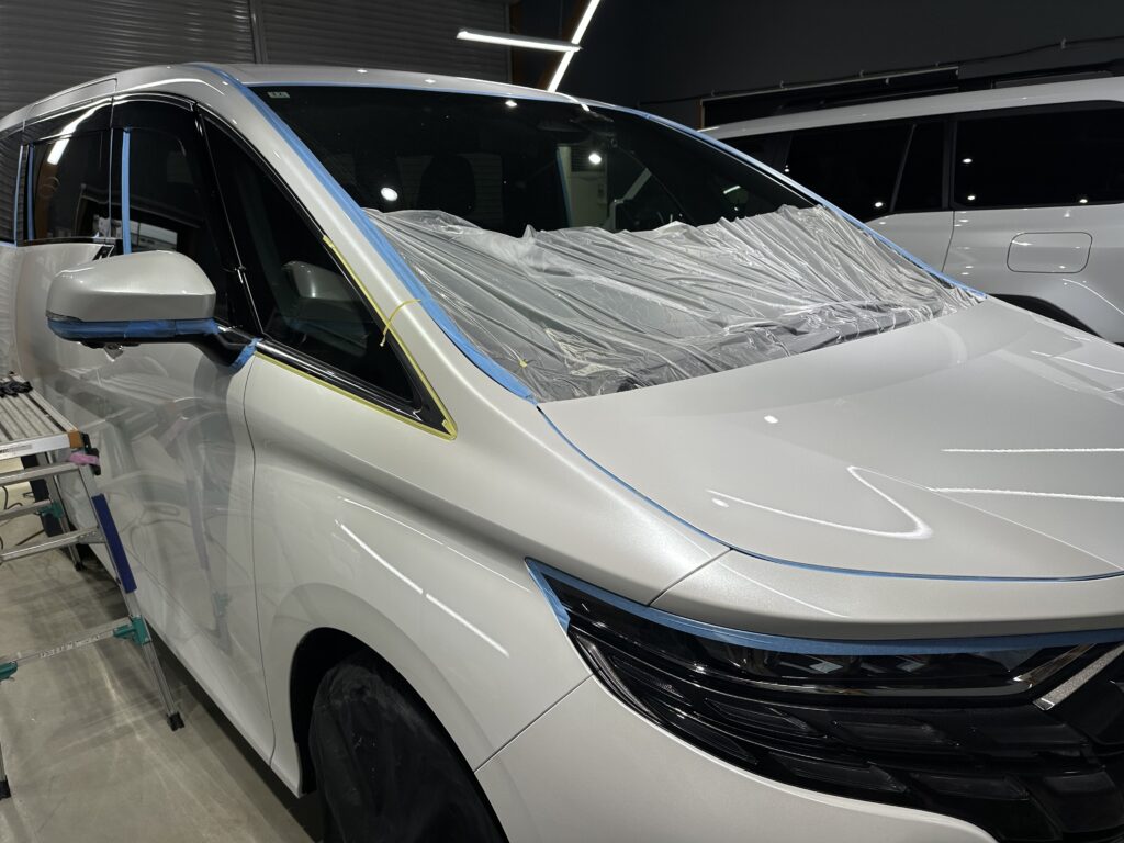 トヨタアルファード・鏡面磨き作業+セラミックコーティング施工事例　富山県砺波市S様