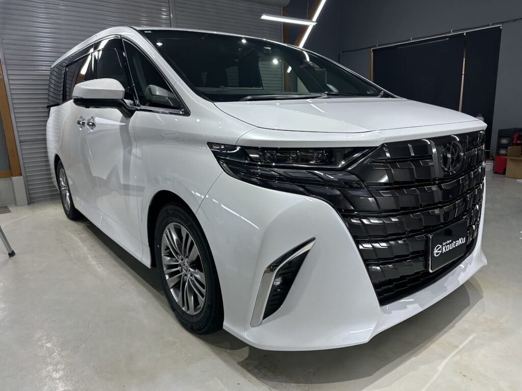 トヨタアルファード・鏡面磨き作業+セラミックコーティング施工事例　富山県砺波市S様