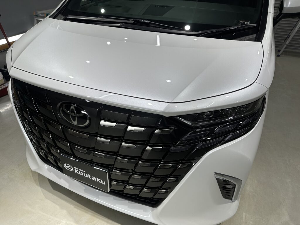 トヨタアルファード・鏡面磨き作業+セラミックコーティング施工事例　富山県砺波市S様