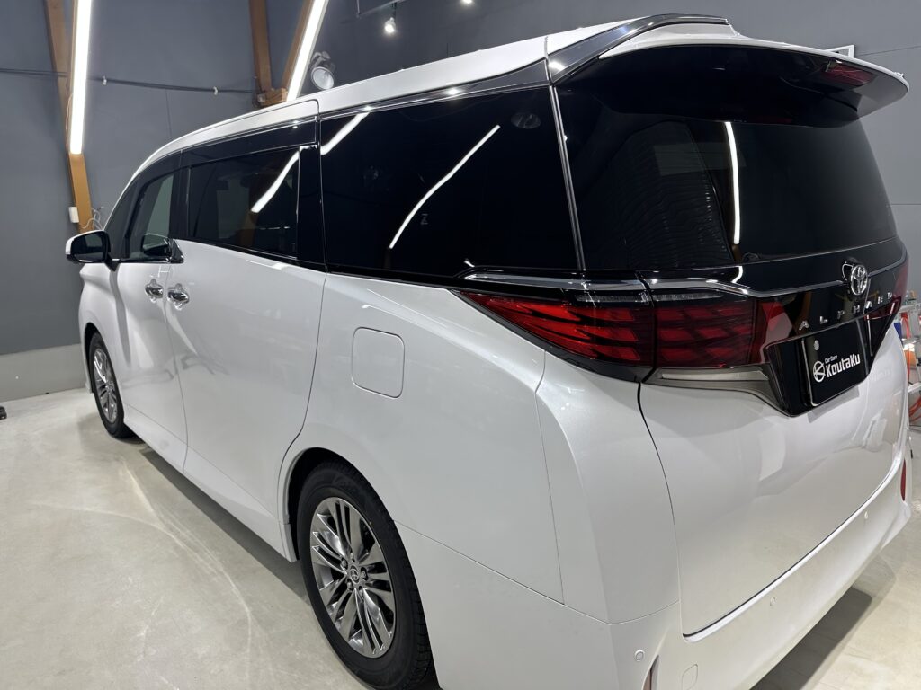 トヨタアルファード・鏡面磨き作業+セラミックコーティング施工事例　富山県砺波市S様