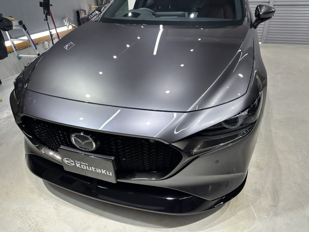 マツダ３・鏡面磨き作業+セラミックコーティング施工事例　富山県魚津市Y様