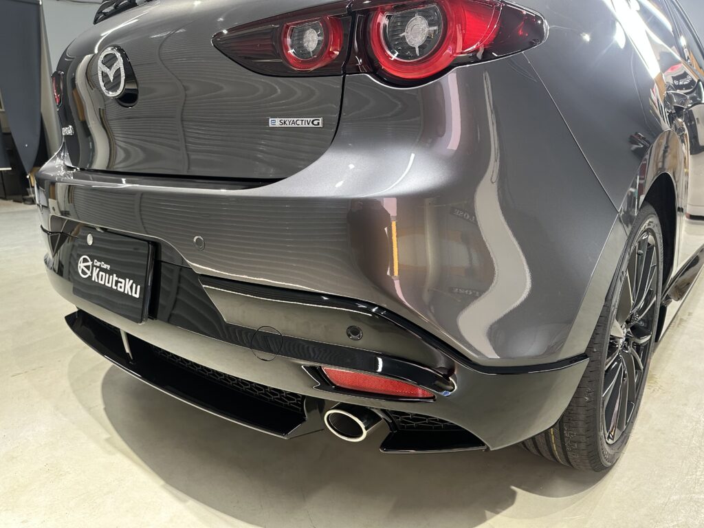 マツダ３・鏡面磨き作業+セラミックコーティング施工事例　富山県魚津市Y様