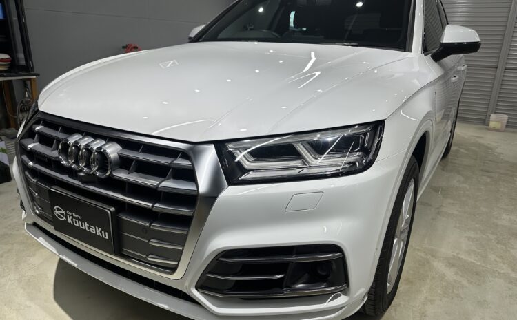 アウディQ5・鏡面磨き作業+セラミックコーティング施工　富山県下新川郡O様