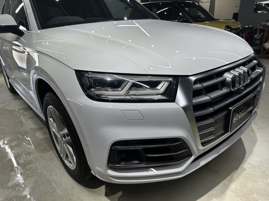 アウディQ5・鏡面磨き作業+セラミックコーティング施工　富山県下新川郡O様