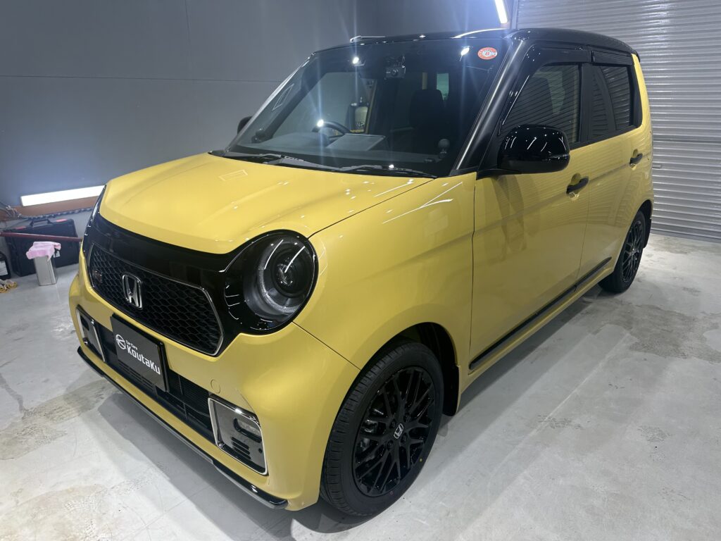 ホンダN-ONE・鏡面磨き作業+セラミックコーティング施工事例　富山県富山市F様