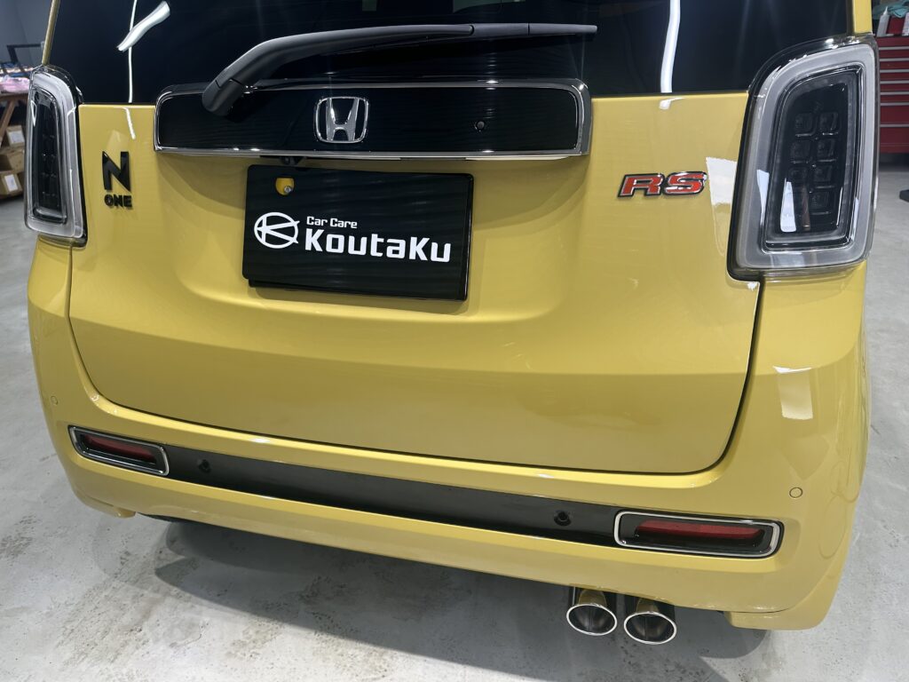 ホンダN-ONE・鏡面磨き作業+セラミックコーティング施工事例　富山県富山市F様
