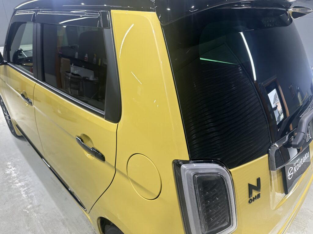 ホンダN-ONE・鏡面磨き作業+セラミックコーティング施工事例　富山県富山市F様
