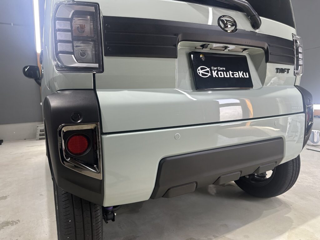 ダイハツタフト・鏡面磨き作業+セラミックコーティング施工事例　富山県滑川市H様