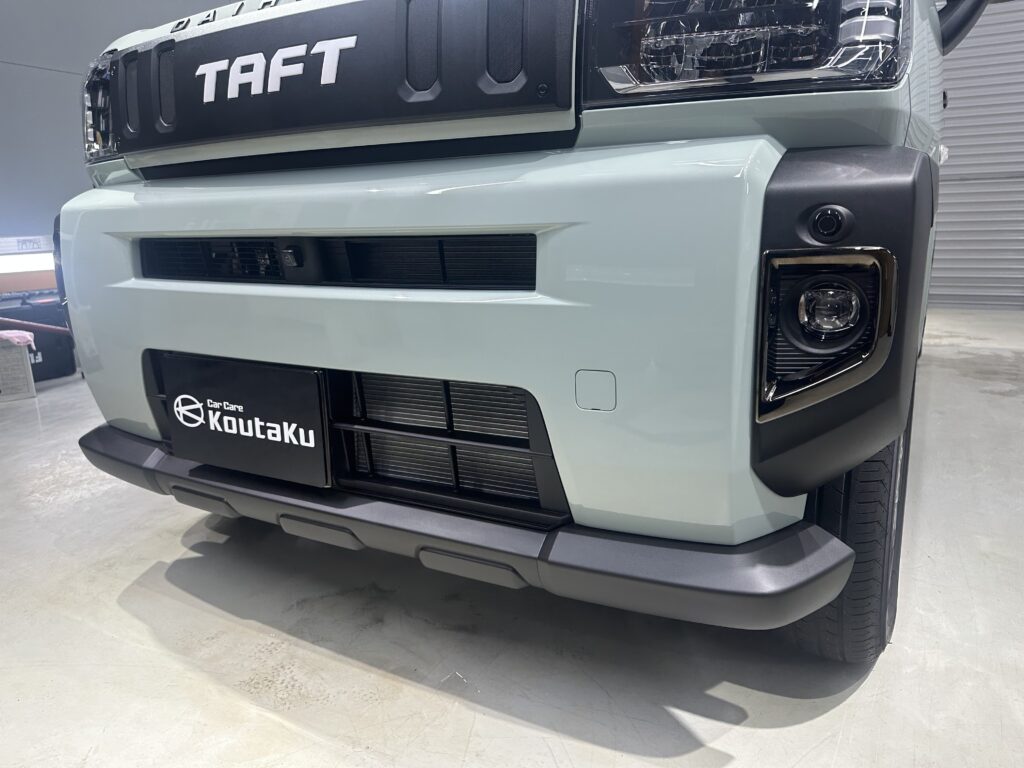 ダイハツタフト・鏡面磨き作業+セラミックコーティング施工事例　富山県滑川市H様