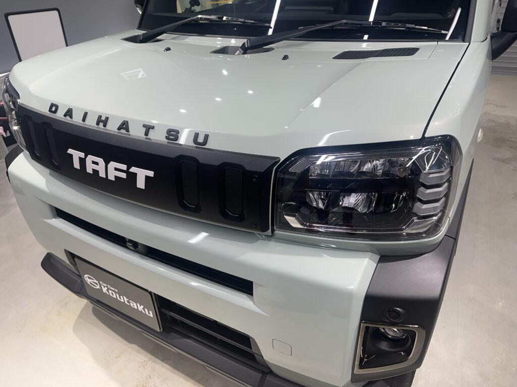 ダイハツタフト・鏡面磨き作業+セラミックコーティング施工事例　富山県滑川市H様