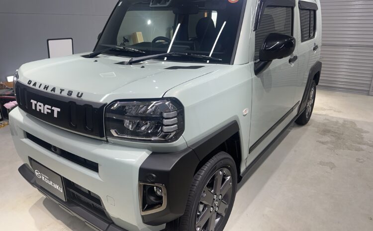 ダイハツタフト・鏡面磨き作業+セラミックコーティング施工事例　富山県滑川市H様