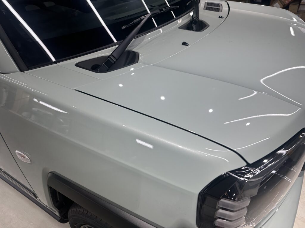 ダイハツタフト・鏡面磨き作業+セラミックコーティング施工事例　富山県滑川市H様