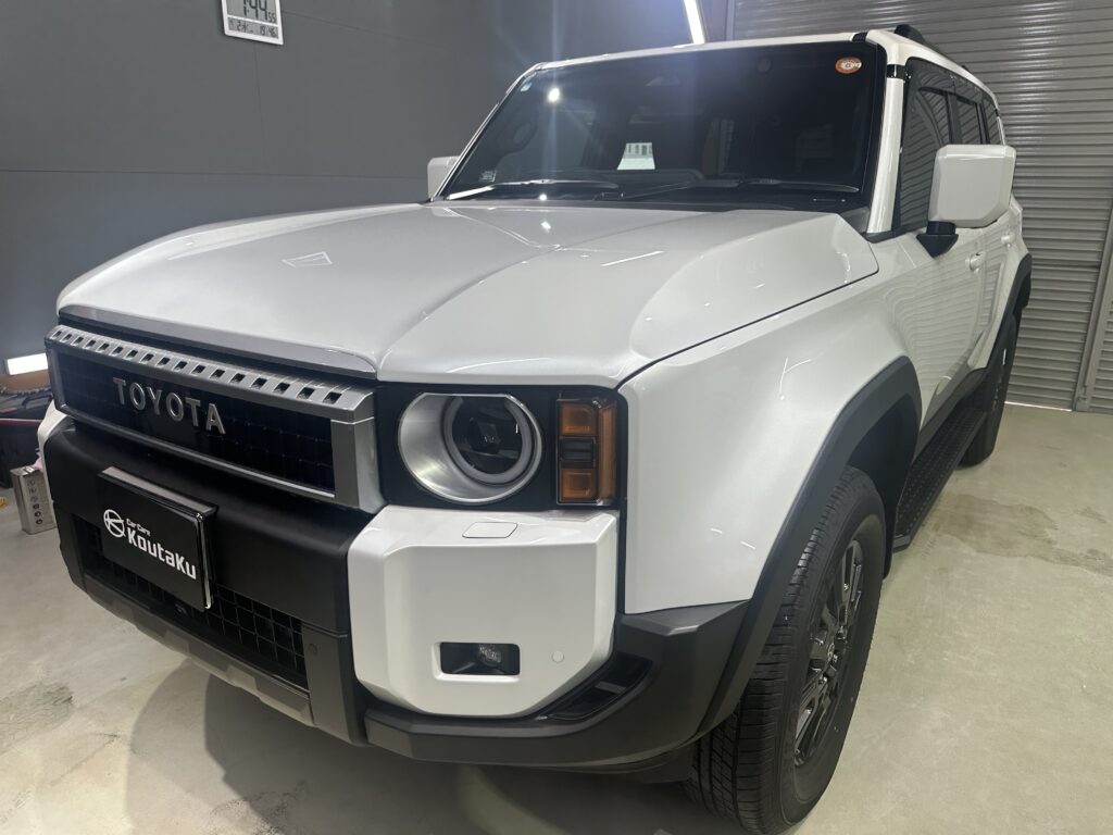 トヨタランドクルーザー２５０・鏡面磨き作業+セラミックコーティング施工事例　富山県 富山市Ｉ様
