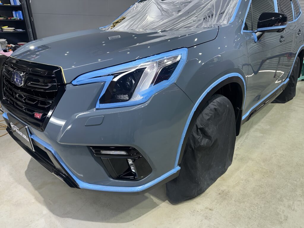 スバルフォレスター・鏡面磨き作業+セラミックコーティング施工事例　石川県 金沢市Ｔ様