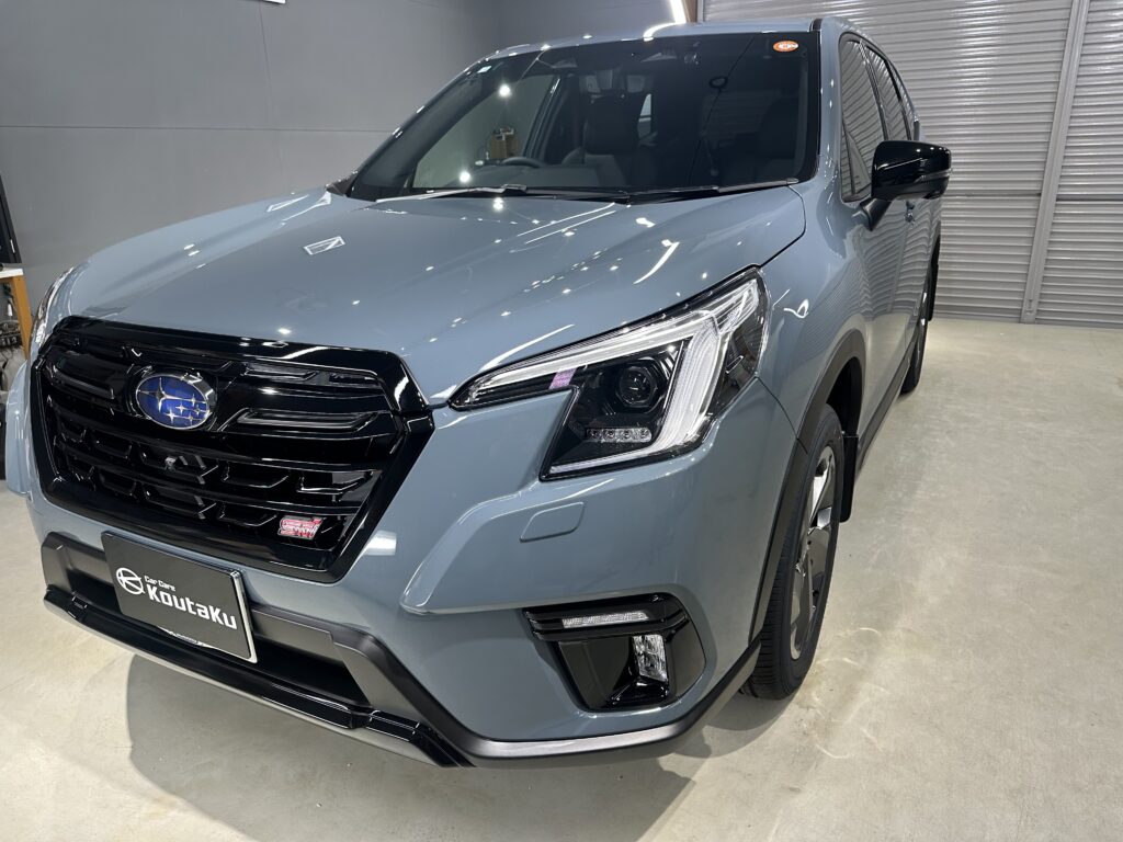 スバルフォレスター・鏡面磨き作業+セラミックコーティング施工事例　石川県 金沢市Ｔ様