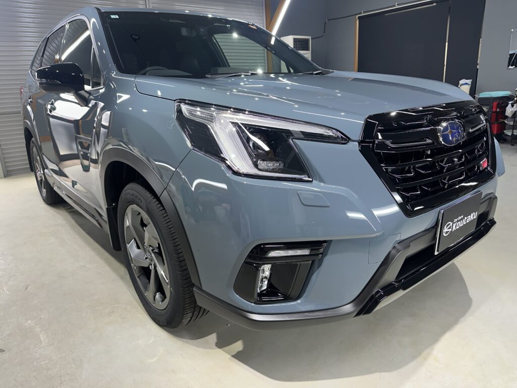 スバルフォレスター・鏡面磨き作業+セラミックコーティング施工事例　石川県 金沢市Ｔ様
