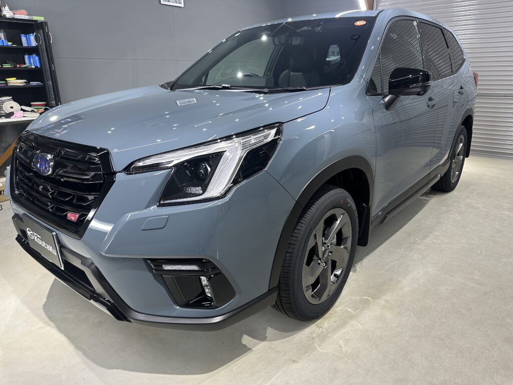 スバルフォレスター・鏡面磨き作業+セラミックコーティング施工事例　石川県 金沢市Ｔ様