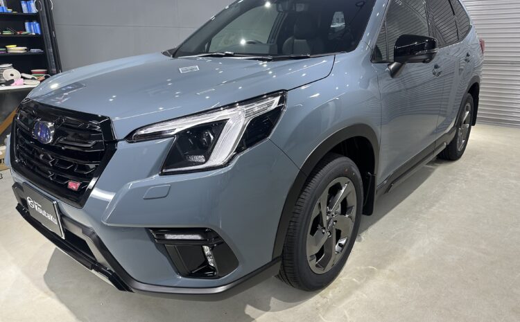 スバルフォレスター・鏡面磨き作業+セラミックコーティング施工事例　石川県 金沢市Ｔ様