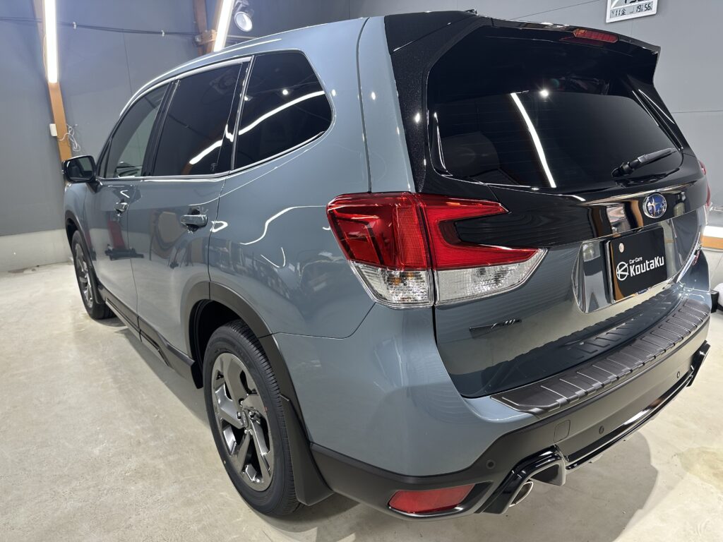 スバルフォレスター・鏡面磨き作業+セラミックコーティング施工事例　石川県 金沢市Ｔ様