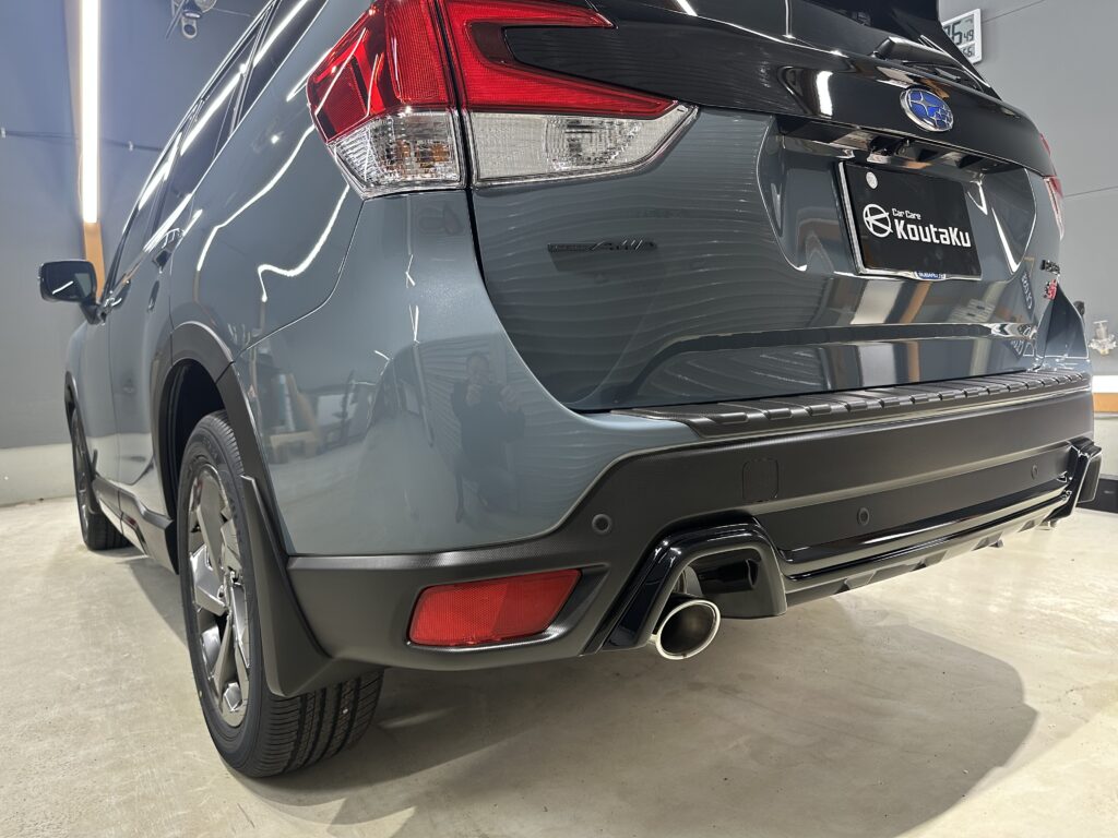 スバルフォレスター・鏡面磨き作業+セラミックコーティング施工事例　石川県 金沢市Ｔ様