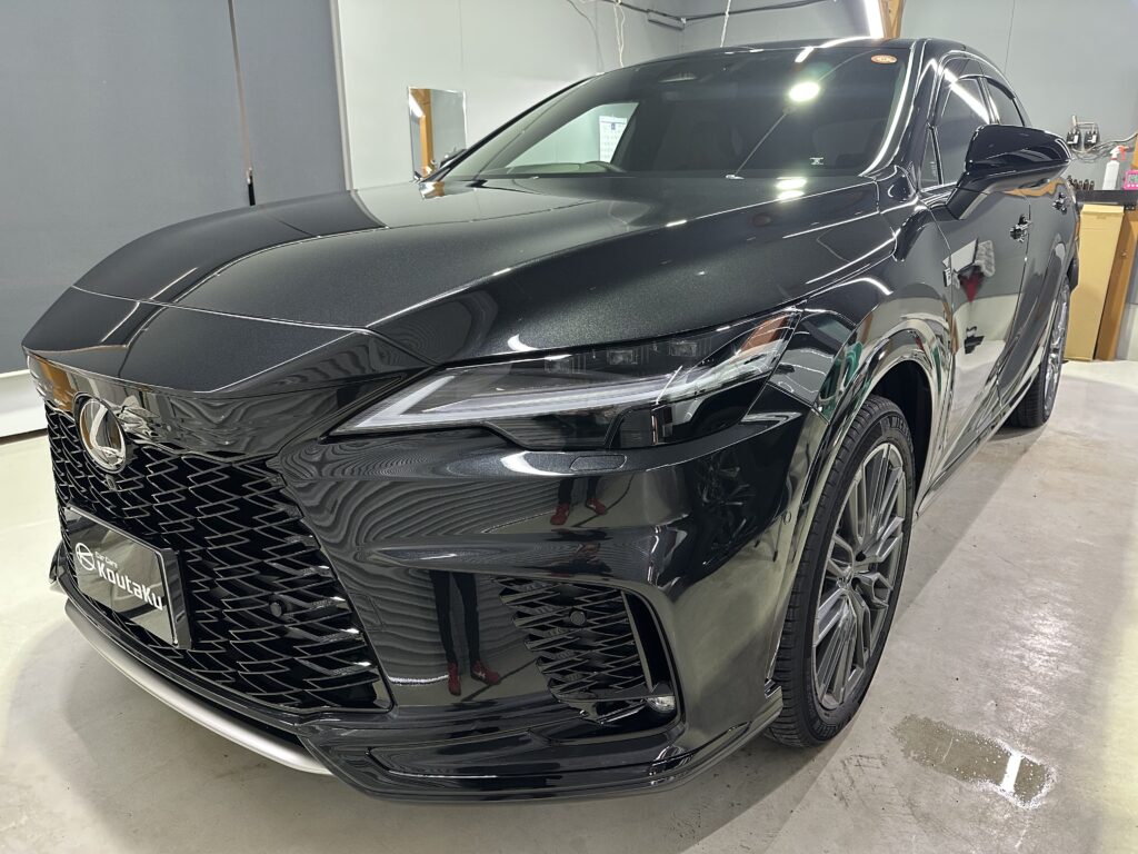 レクサスRX500ｈ・鏡面磨き作業+セラミックコーティング施工事例　富山県 滑川市Ｕ様