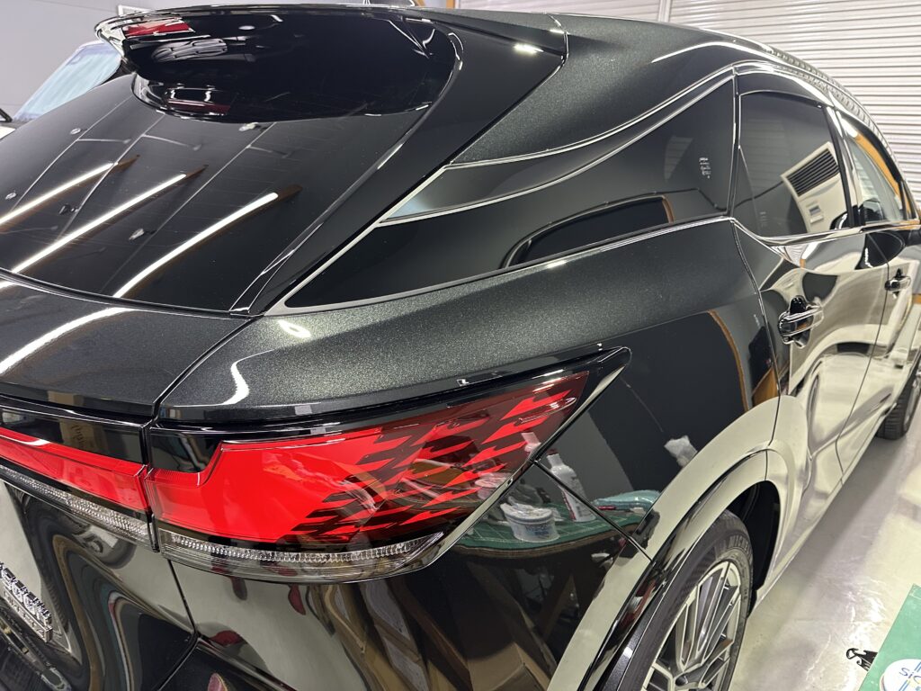 レクサスRX500ｈ・鏡面磨き作業+セラミックコーティング施工事例　富山県 滑川市Ｕ様