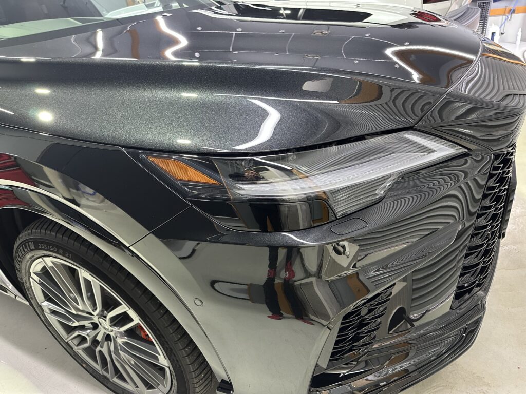 レクサスRX500ｈ・鏡面磨き作業+セラミックコーティング施工事例　富山県 滑川市Ｕ様