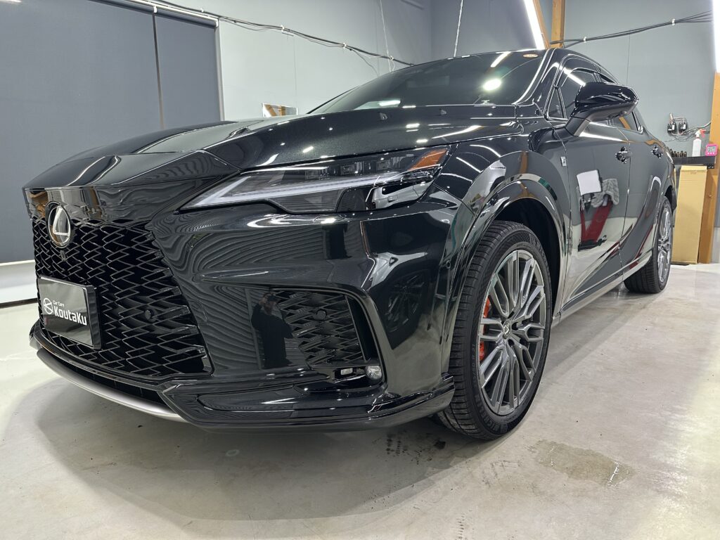 レクサスRX500ｈ・鏡面磨き作業+セラミックコーティング施工事例　富山県 滑川市Ｕ様