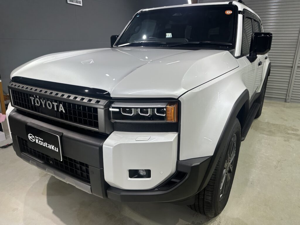 トヨタランドクルーザー２５０・鏡面磨き作業+セラミックコーティング施工事例　富山県富山市Y様