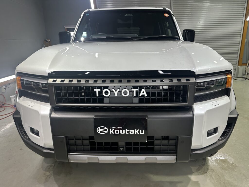 トヨタランドクルーザー２５０・鏡面磨き作業+セラミックコーティング施工事例　富山県富山市Y様