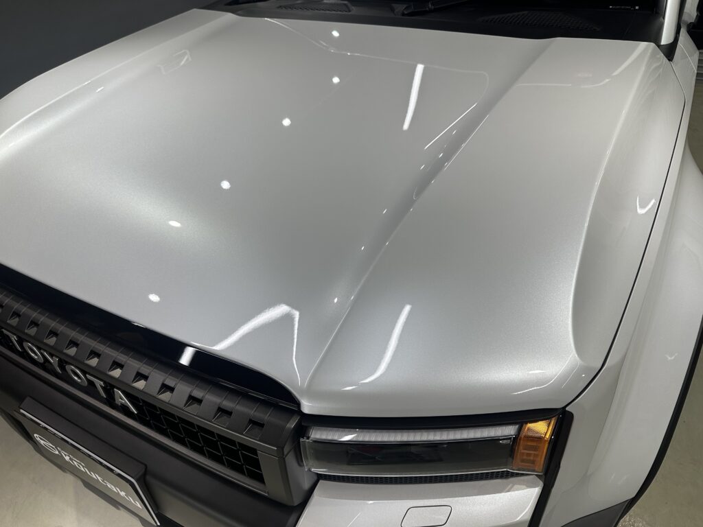 トヨタランドクルーザー２５０・鏡面磨き作業+セラミックコーティング施工事例　富山県富山市Y様