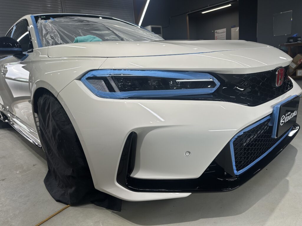 ホンダシビックタイプR・鏡面磨き作業+セラミックコーティング施工事例　富山県　射水市Ｉ様