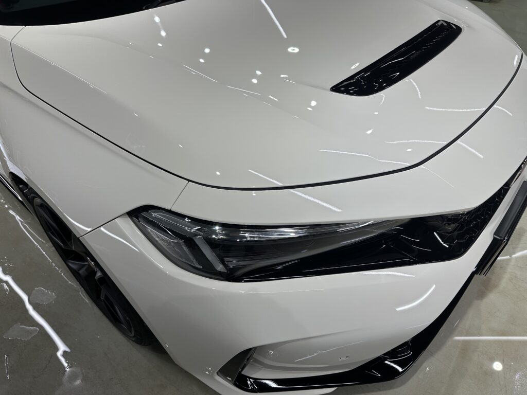 ホンダシビックタイプR・鏡面磨き作業+セラミックコーティング施工事例　富山県　射水市Ｉ様