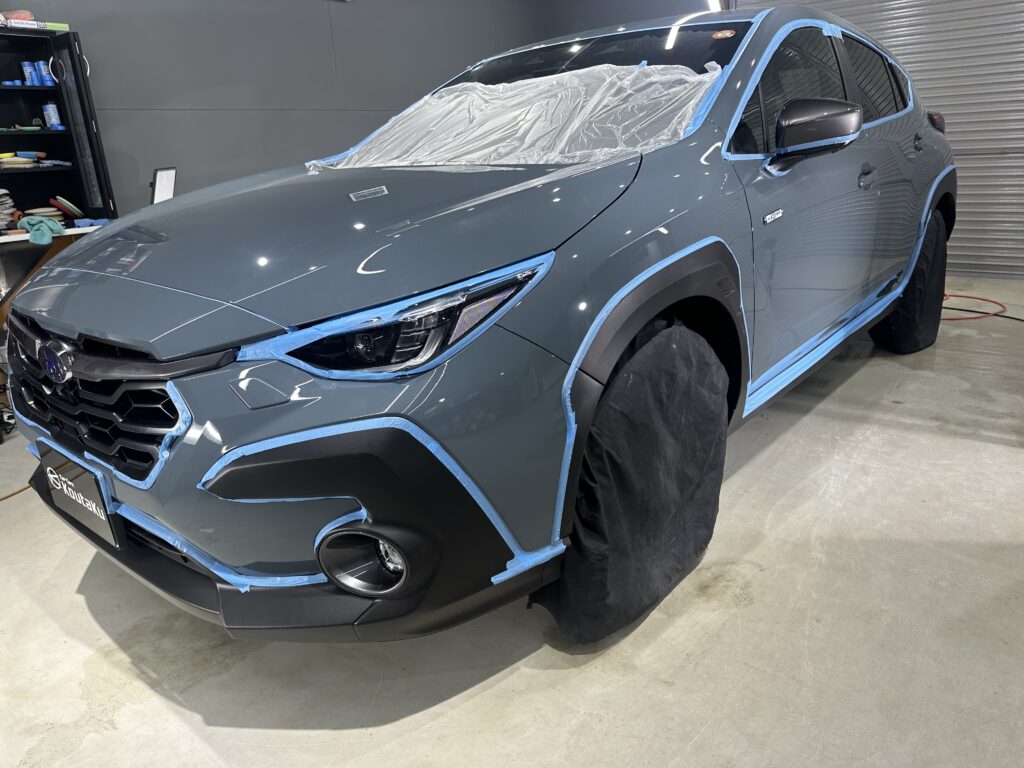 スバルクロストレック・鏡面磨き作業+セラミックコーティング施工事例　富山県　魚津市Ｍ様