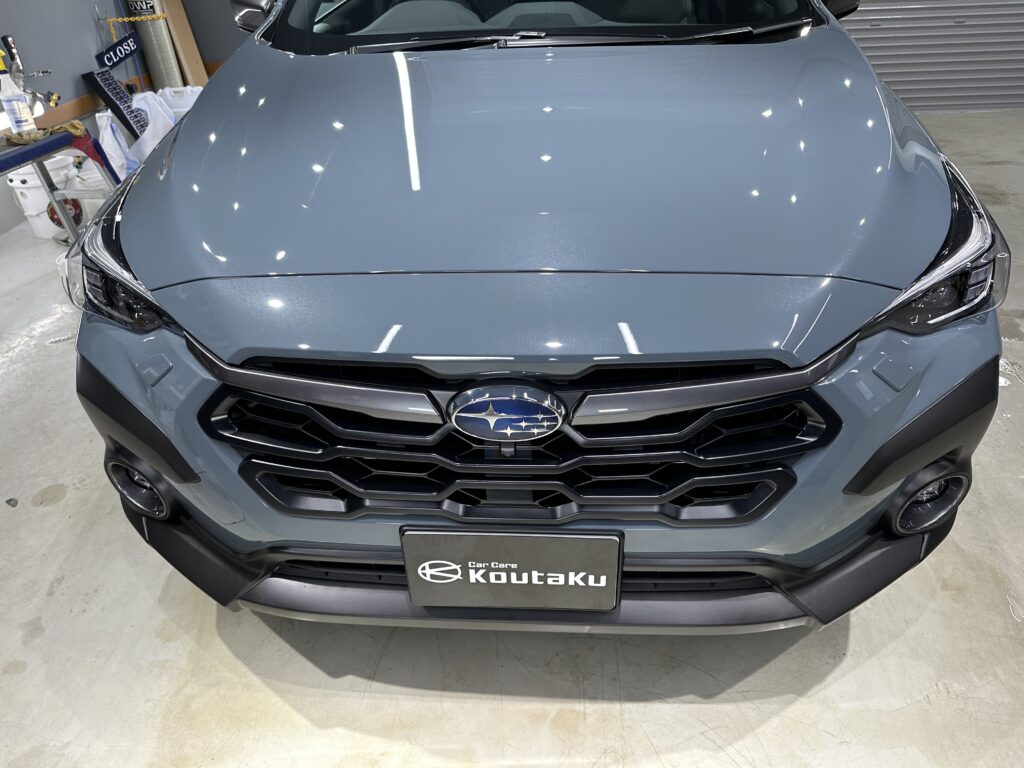 スバルクロストレック・鏡面磨き作業+セラミックコーティング施工事例　富山県　魚津市Ｍ様