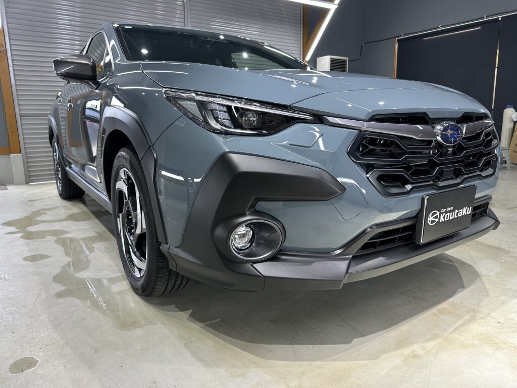 スバルクロストレック・鏡面磨き作業+セラミックコーティング施工事例　富山県　魚津市Ｍ様