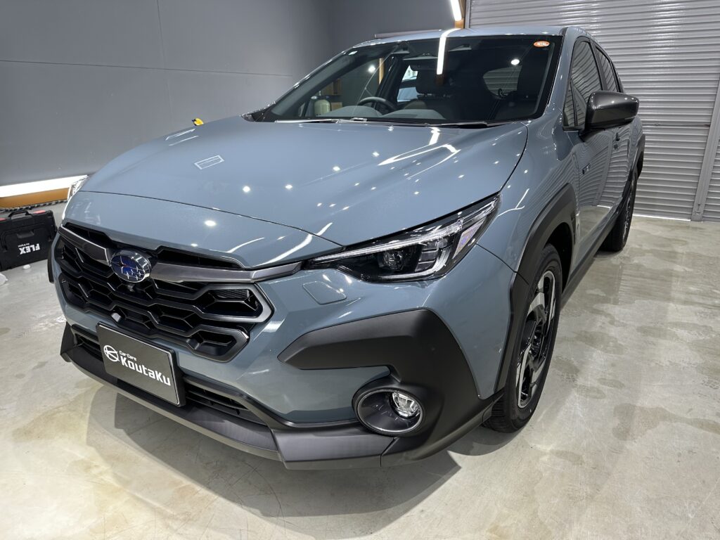 スバルクロストレック・鏡面磨き作業+セラミックコーティング施工事例　富山県　魚津市Ｍ様