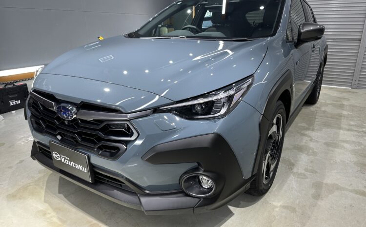 スバルクロストレック・鏡面磨き作業+セラミックコーティング施工事例　富山県　魚津市Ｍ様